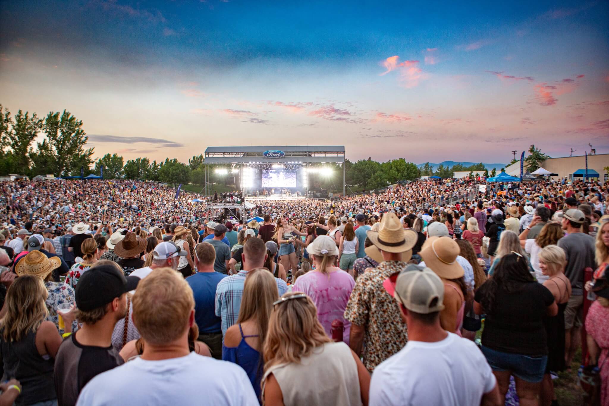 Kenny Chesney concert at the outdoor amphitheater at the Ford Idaho Center in Nampa, Idaho