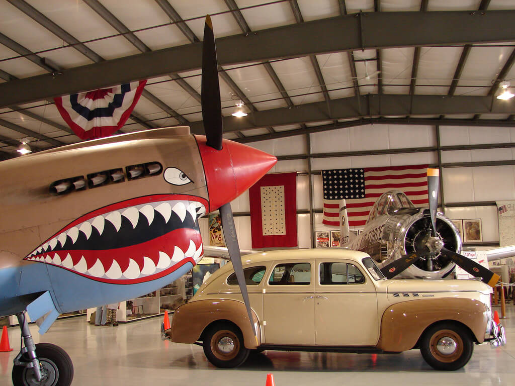 Interior of the the Warhawk Air Museum in Nampa.