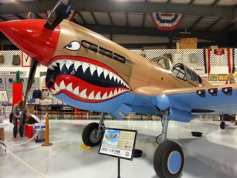 Airplane with face painted on the exterior