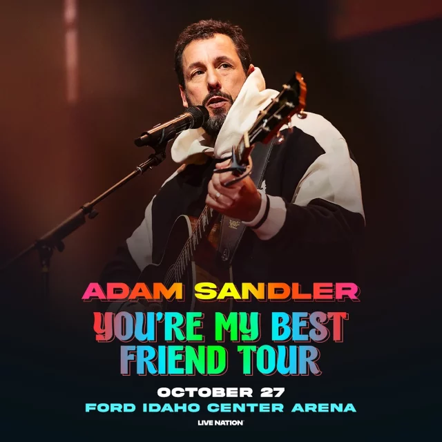 Inicio 🎤 NAMPA, ARE YOU READY FOR THE BELLY LAUGHS?! @adamsandler is bringing the You’re My Best Friend Tour to the @fordidahocenter on October 27!👥 TAG YOUR BEST FRIEND who you’re bringing to the show!🎫 Grab your tickets from ictickets, follow the link through the @fordidahocenter’s bio.