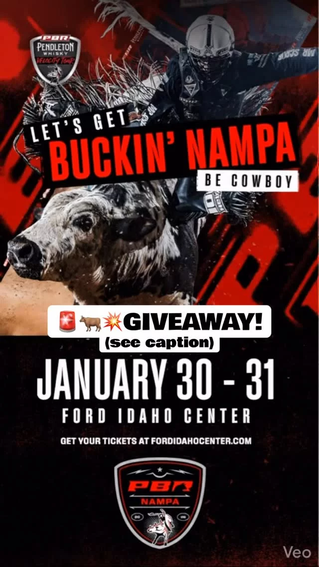 @pbr is bucking back into the @FordIdahoCenter on Jan 30 & 31, and we’re giving away FOUR tickets to one lucky winner to catch all the high on the dirt.HOW TO ENTER:1️⃣ Follow @VisitNampa (we love our community!)2️⃣ LIKE this post 💜3️⃣ TAG the 3 friends you’d bring with you in the comments below! (Each tag is a new entry!) 💥🐂 BONUS ENTRY: Share this post to your Stories and tag @VisitNampa so we can see it!Disclaimer: This giveaway is in no way sponsored, endorsed, or administered by Instagram. Must be 18+ to win. Winner must be able to attend the event in Nampa, ID. Winner will be drawn#VisitNampa #PBR #FordIdahoCenter #NampaIdaho #PBRVelocityTour #IdahoEvents #GiveawayIdaho #thingstodoinidaho